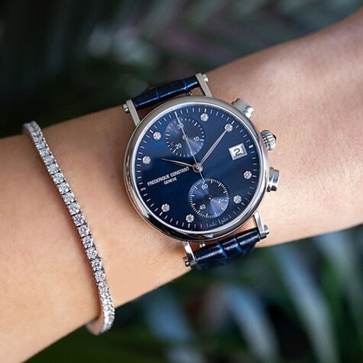 FREDERIQUE CONSTANT CLASSICS CHRONOGRAPH LADIES QUARTZ FC-291MPND2R6 - CLASSICS LADIES - ZNAČKY