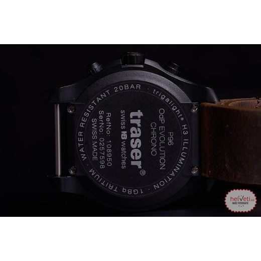 TRASER P96 OUTDOOR PIONEER EVOLUTION CHRONO PETROL KOŽA - SPORT - ZNAČKY