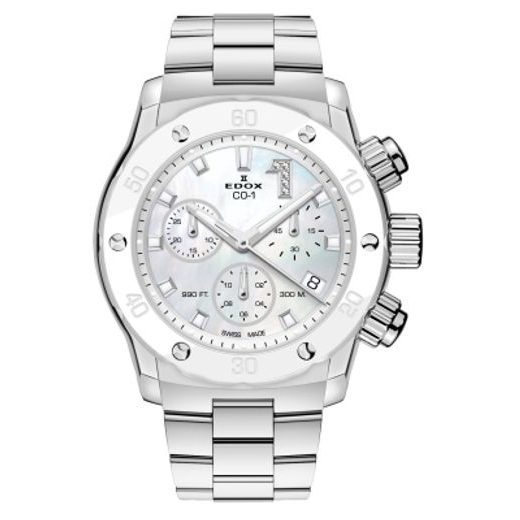 EDOX CO-1 CHRONOLADY QUARTZ CHRONOGRAPH 10255-3CA-BUIDN (2) - HODINKY
