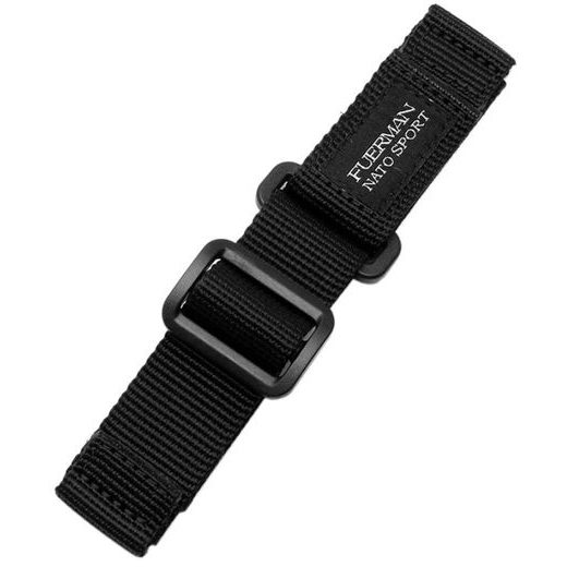 NYLONOVÝ PÁSIK NA SUCHÝ ZIP, ČIERNY 22 MM - REMIENKY - OSTATNÉ