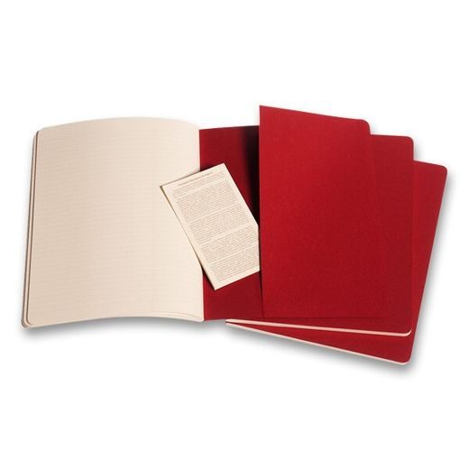 SEŠITY MOLESKINE CAHIER VÝBĚR BAREV, 3KS - MĚKKÉ DESKY - XL, LINKOVANÝ 1331/22392 - DIÁRE A ZÁPISNÍKY - OSTATNÉ