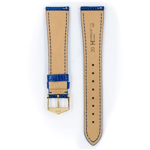 ŘEMÍNEK HIRSCH LONDON 1 LIZARD - KRÁLOVSKÁ MODRÁ, LESK - REMIENKY - OSTATNÉ