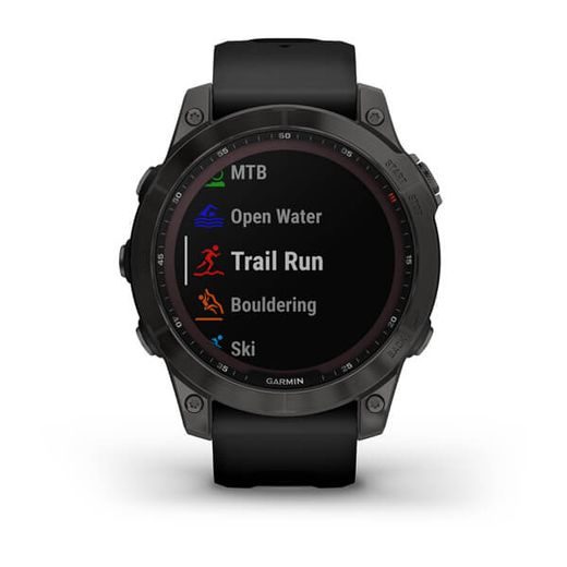 GARMIN FENIX 7 PRO SAPPHIRE SOLAR TITAN BLACK/ BLACK SILICONE BAND - 010-02540-35 - FENIX 7 - ZNAČKY