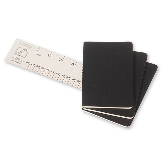 SEŠITY MOLESKINE CAHIER 3KS - MĚKKÉ DESKY - S, ČTVEREČKOVANÝ 1331/22392 - DIÁRE A ZÁPISNÍKY - OSTATNÉ