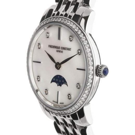 FREDERIQUE CONSTANT SLIMLINE LADIES MOONPHASE QUARTZ FC-206MPWD1SD6B - SLIMLINE LADIES - ZNAČKY