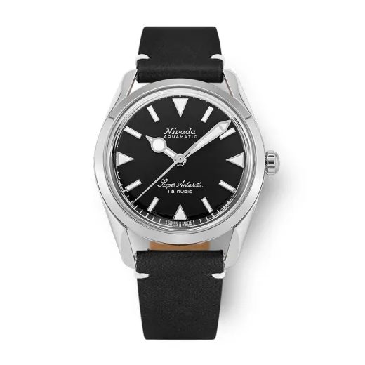 NIVADA GRENCHEN SUPER ANTARCTIC 35 MM - BLACK WHITE LUMINOVA - ANTARCTIC - ZNAČKY