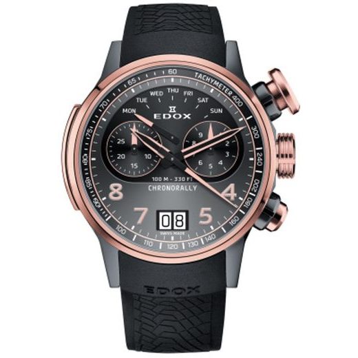 EDOX CHRONORALLY QUARTZ CHRONOGRAPH 38003-TINGR-GRN - CHRONORALLY - ZNAČKY