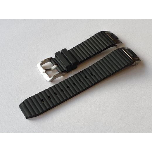 ČIERNY SILIKÓNOVÝ REMIENOK AVIATOR PRE MIG-35 M.2.19.5.134.6 - STRIEBORNÁ PRACKA - REMIENKY - OSTATNÉ