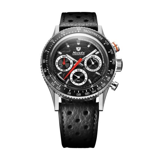 NIVADA GRENCHEN CHRONOKING MECAQUARTZ RACING BLACK - INTER. BEZEL - CHRONOMASTER - ZNAČKY