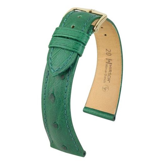 ŘEMÍNEK HIRSCH MASSAI OSTRICH 1 - ZELENÝ - REMIENKY - OSTATNÉ