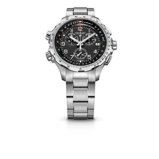 HAMILTON KHAKI AVIATION X-WIND GMT CHRONO QUARTZ H77912135 - KHAKI AVIATION - ZNAČKY