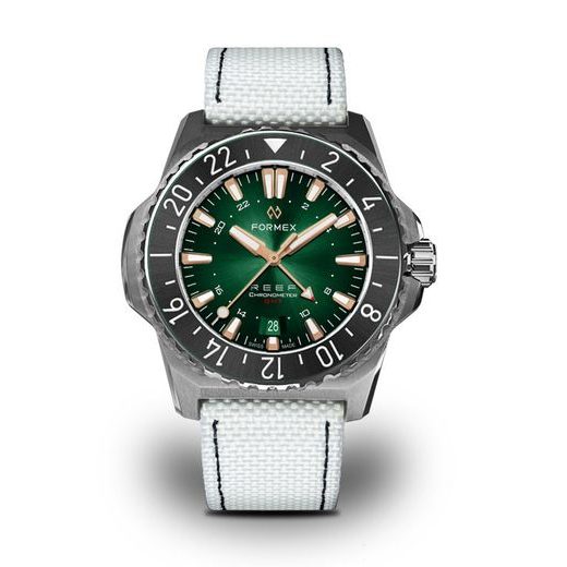 FORMEX REEF GMT AUTOMATIC CHRONOMETER GREEN DIAL WITH ROSE GOLD - REEF - ZNAČKY
