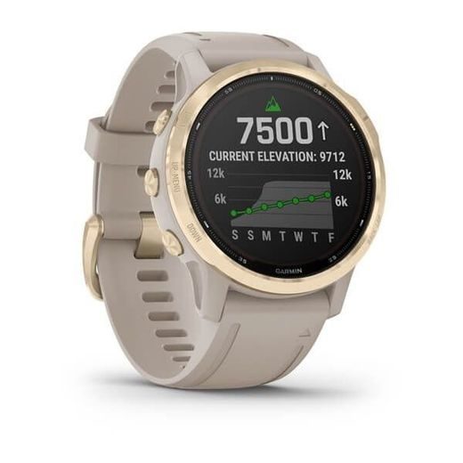 GARMIN FENIX6S PRO SOLAR, LIGHTGOLD/SAND BAND (MAP/MUSIC) 010-02409-11 - ARCHÍV