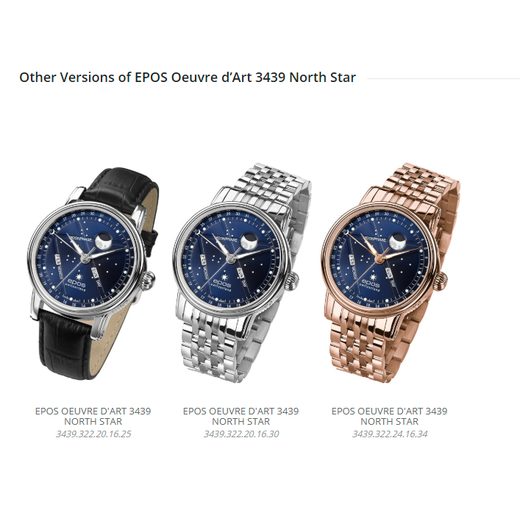 EPOS OEUVRE D’ART NORTH STAR 3439.322.24.16.25 - ARTISTRY - ZNAČKY