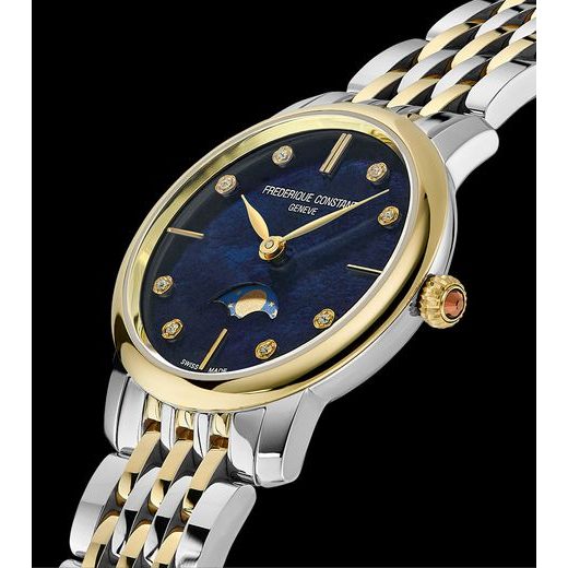 FREDERIQUE CONSTANT SLIMLINE LADIES MOONPHASE QUARTZ FC-206MPND1S3B - SLIMLINE LADIES - ZNAČKY