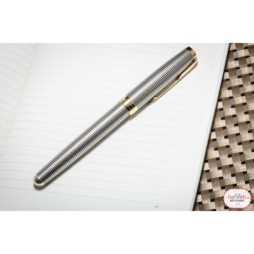PLNICÍ PERO PARKER SONNET DELUXE SILVER CHISELLED GT 1502/51314 - PLNIACE PERÁ - OSTATNÉ