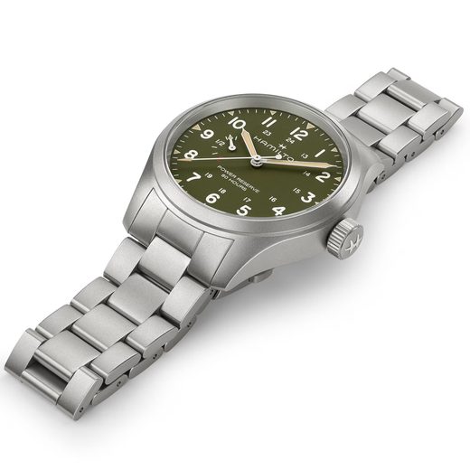 HAMILTON KHAKI FIELD MECHANICAL POWER RESERVE 40 MM H69509160 - KHAKI FIELD - ZNAČKY