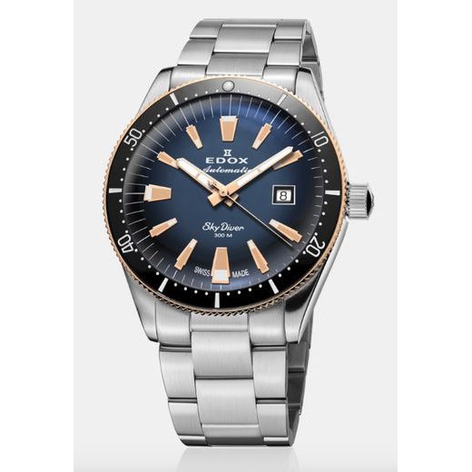 EDOX SKYDIVER DATE AUTOMATIC 80126-357RNM-BUIDR LIMITED EDITION - SKYDIVER - ZNAČKY