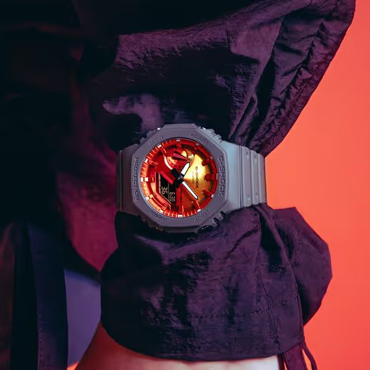 CASIO G-SHOCK GA-2100FL-8AER FLAME INSIDE - G-SHOCK - ZNAČKY