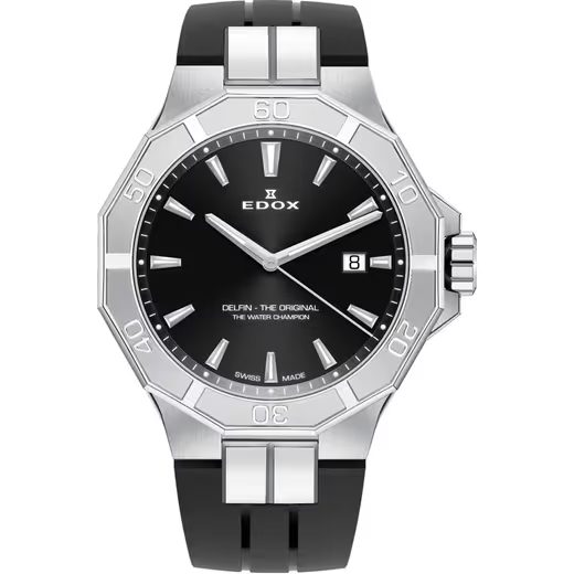EDOX DELFIN QUARTZ DATE 53021-3CA-NIN - DELFIN - ZNAČKY