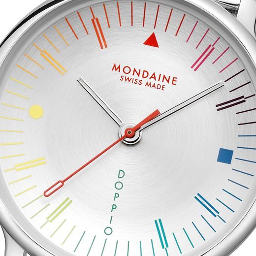 MONDAINE DOPPIO BAUHAUS INSPIRED QUARTZ MLE.33112.SM - DOPPIO - ZNAČKY