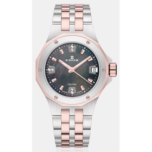 EDOX SPORT DELFIN THE ORIGINAL DATE LADY 53100-357RM-NANRND - DELFIN - ZNAČKY