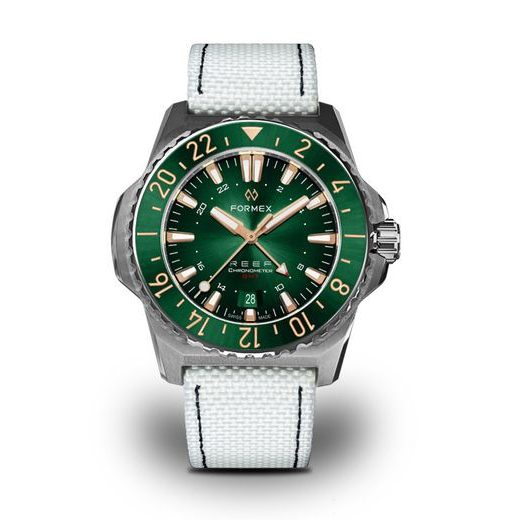 FORMEX REEF GMT AUTOMATIC CHRONOMETER GREEN DIAL WITH ROSE GOLD - REEF - ZNAČKY