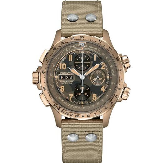 HAMILTON KHAKI AVIATION X-WIND AUTO CHRONO H77916920 - KHAKI AVIATION - ZNAČKY