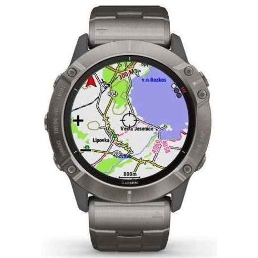 GARMIN FENIX6X PRO SOLAR, TITANIUM/TITANIUM BAND (MAP/MUSIC) 010-02157-24 - ARCHÍV