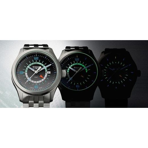 TRASER AURORA GMT SILVER - KOŽA - CLASSIC - ZNAČKY