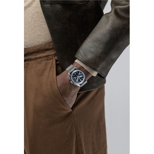 HAMILTON KHAKI AVIATION PILOT PIONEER MECHANICAL CHRONO H76409140 - KHAKI AVIATION - ZNAČKY