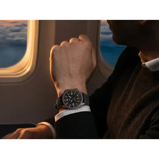 LACO FLIEGER FRANKFURT 40 GMT SCHWARZ - PILOT SPECIAL MODELS - ZNAČKY