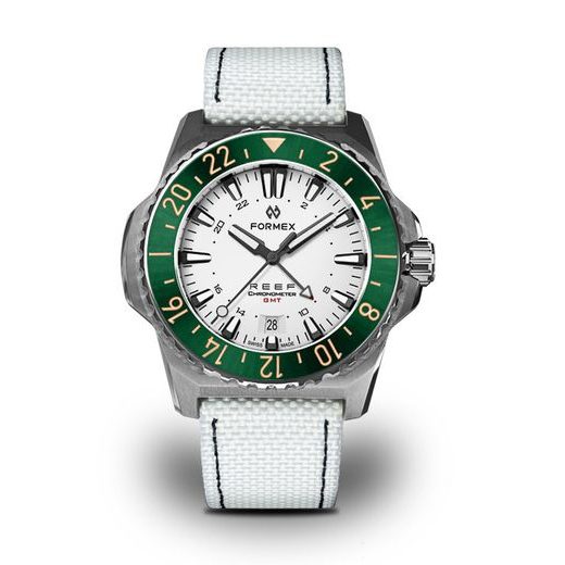 FORMEX REEF GMT AUTOMATIC CHRONOMETER WHITE DIAL WITH RED GMT - REEF - ZNAČKY
