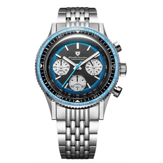 NIVADA GRENCHEN CHRONOKING RACING BLUE – INTER. BEZEL - CHRONOMASTER - ZNAČKY