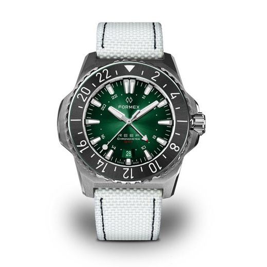 FORMEX REEF GMT AUTOMATIC CHRONOMETER GREEN DIAL WITH RED GMT - REEF - ZNAČKY