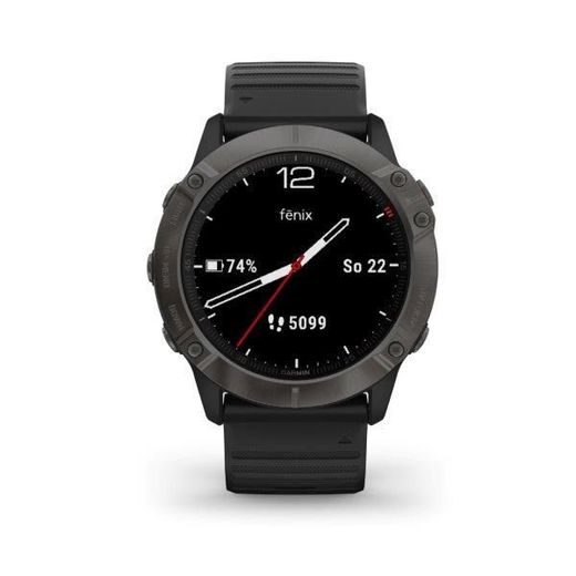 GARMIN FENIX6X PRO SAPPHIRE, GRAYDLC/BLACK BAND (MAP/MUSIC) 010-02157-11 - GARMIN - ZNAČKY