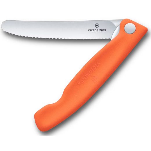 PIKNIKOVÝ NÔŽ VICTORINOX SWISS CLASSIC WAVY 11 CM ORANŽOVÝ 6.7839.FC1 - VRECKOVÉ NOŽE - OSTATNÉ