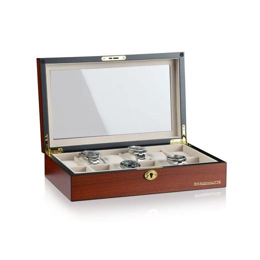 BOX NA HODINKY DESIGNHÜTTE AUCKLAND CHERRY 12 70005-199 - BOXY NA HODINKY - OSTATNÉ