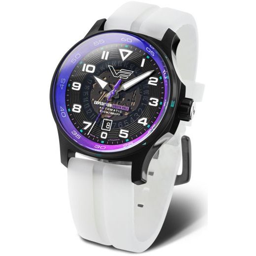 VOSTOK EUROPE EXPEDITION SOUTH POLE AUTOMATIC LINE NH35-592C760 – BIELY GUMOVÝ REMIENOK (LUMINISCENČNÝ) - EXPEDITION NORTH POLE - ZNAČKY