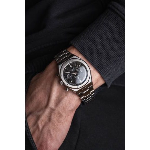 NIVADA GRENCHEN F77 CHRONOGRAPH MECAQUARTZ CARBON 38 MM - F77 - ZNAČKY