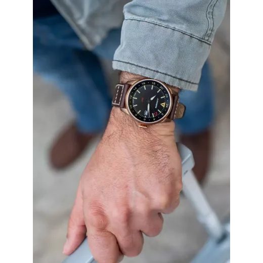 JUNKERS FLIEGER BRONZE GMT 966.02.02 - FLIEGER - ZNAČKY