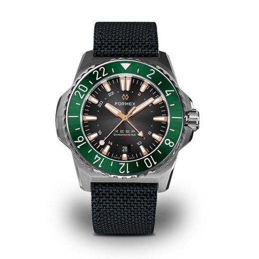 FORMEX REEF GMT AUTOMATIC CHRONOMETER BLACK DIAL WITH ROSE GOLD - REEF - ZNAČKY