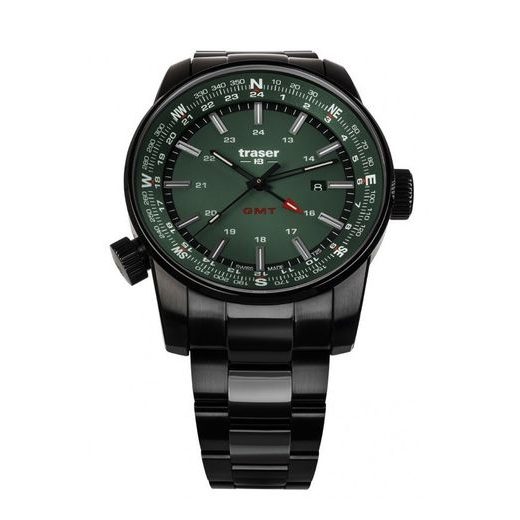 TRASER P68 PATHFINDER GMT GREEN STEEL - TACTICAL - ZNAČKY