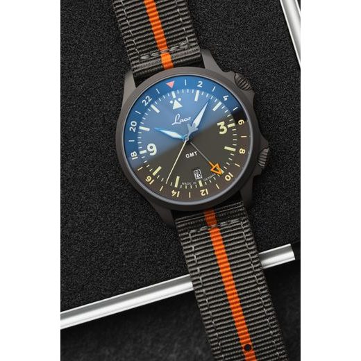 LACO FLIEGER FRANKFURT 40 GMT GRAU - PILOT SPECIAL MODELS - ZNAČKY