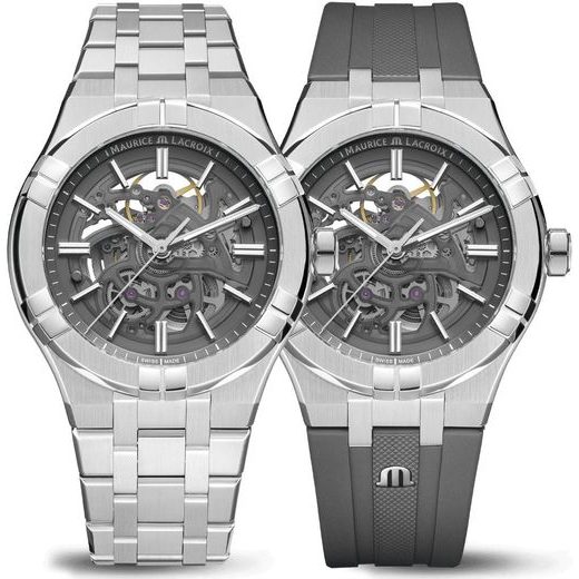 MAURICE LACROIX AIKON AUTOMATIC SKELETON 42MM AI6008-SS00F-030-A - AIKON - ZNAČKY
