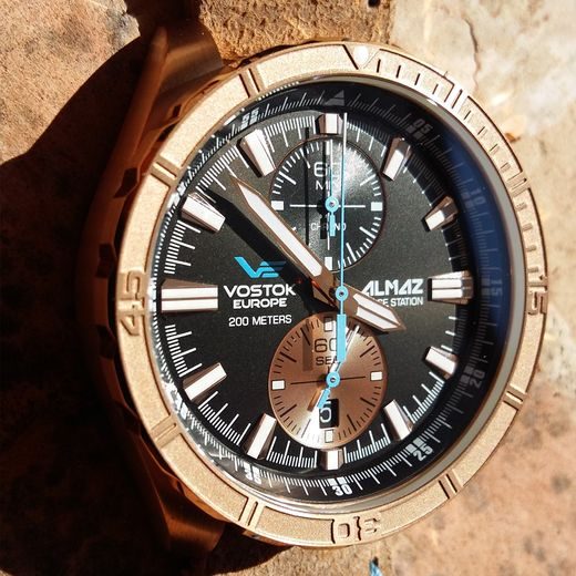 VOSTOK EUROPE ALMAZ BRONZE LINE 6S11/320O266 - ALMAZ SPACE STATION - ZNAČKY