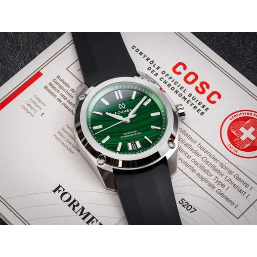 FORMEX ESSENCE THIRTYNINE AUTOMATIC CHRONOMETER MALACHITE - ESSENCE - ZNAČKY