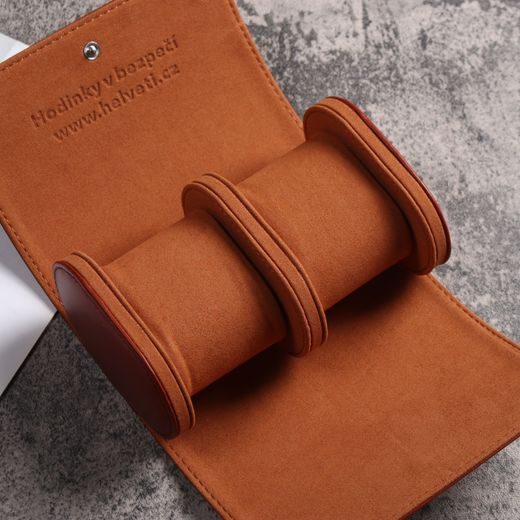 KOŽENÉ CESTOVNÍ POUZDRO HELVETI (PRO 2 HODINKY) - BOXY NA HODINKY - OSTATNÉ