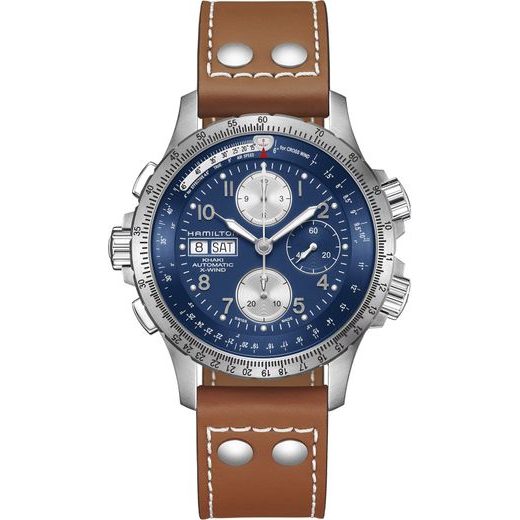 HAMILTON KHAKI AVIATION X-WIND AUTO CHRONO H77506540 - KHAKI AVIATION - ZNAČKY