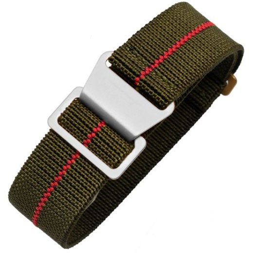 ELASTICKÝ NYLONOVÝ REMIENOK, ZELENO-ČERVENÝ - REMIENKY - OSTATNÉ